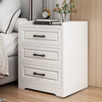 Small Wooden 1-Drawer Open Storage Nightstand Nut-Brown