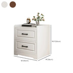 Small Wooden 1-Drawer Open Storage Nightstand Nut-Brown
