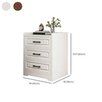 Small Wooden 1-Drawer Open Storage Nightstand Nut-Brown