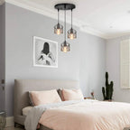 Industrial Black 1/3 Light Pendant Lights for Kitchen Island Hanging