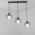 Industrial Black 1/3 Light Pendant Lights for Kitchen Island Hanging
