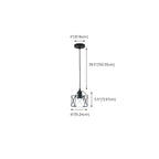 Industrial Black 1/3 Light Pendant Lights for Kitchen Island Hanging