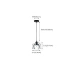 Industrial Black 1/3 Light Pendant Lights for Kitchen Island Hanging