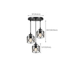 Industrial Black 1/3 Light Pendant Lights for Kitchen Island Hanging
