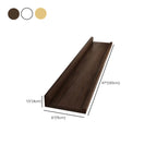 Nordic Rectangular Lumber Wall-Mounted Storage Racks