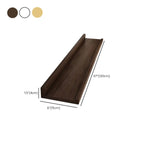 Nordic Rectangular Lumber Wall-Mounted Storage Racks