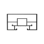 Multi-Shelf Metal Wall-Mounted Wine Bottle & Glass Rack