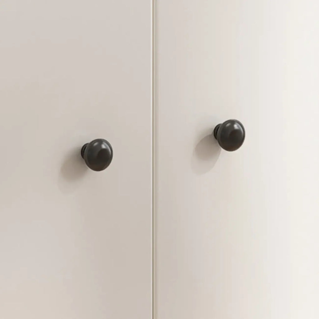 Modern White Wooden Utility Storage Cabinet for Living Room