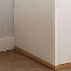 Modern White Wooden Utility Storage Cabinet for Living Room