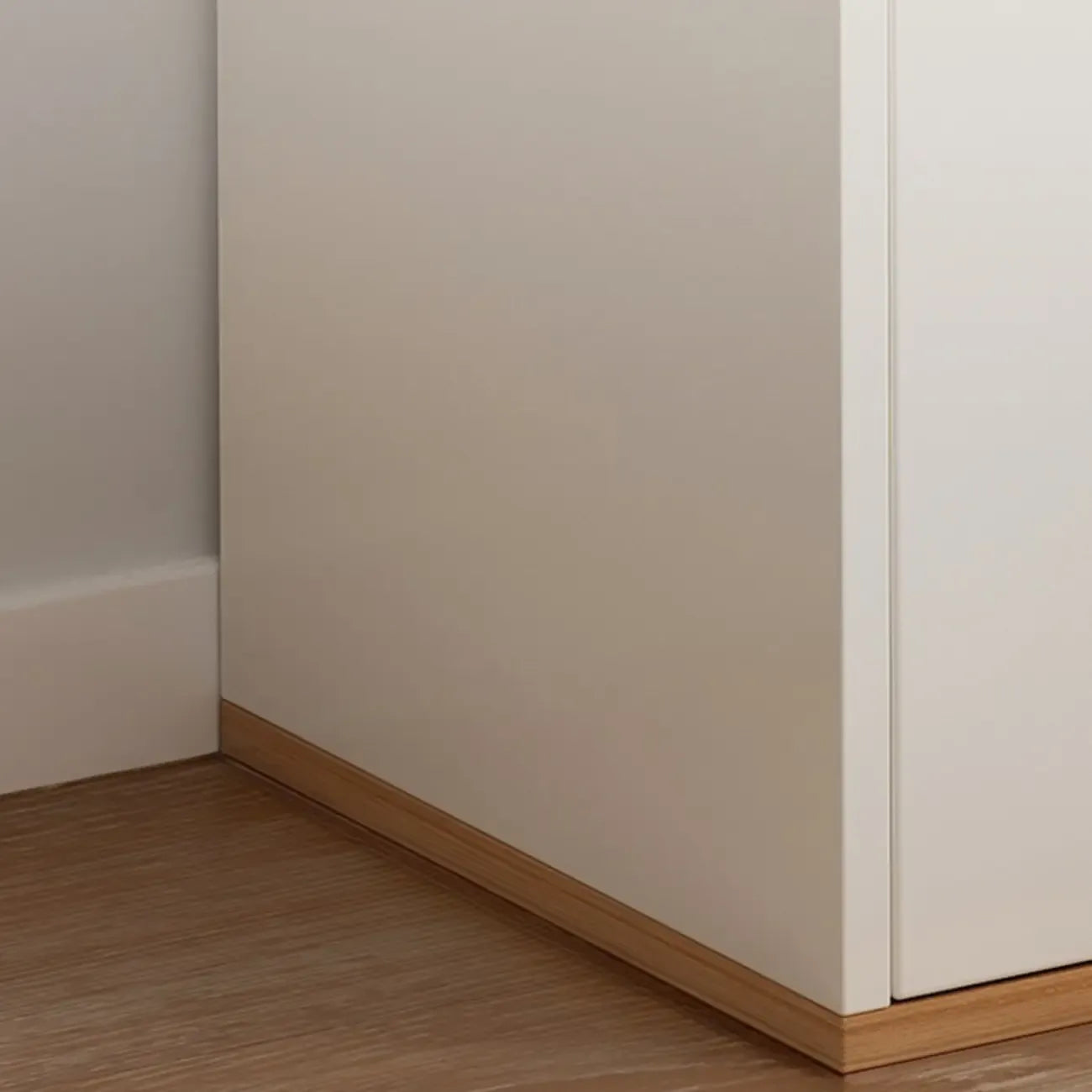 Modern White Wooden Utility Storage Cabinet for Living Room