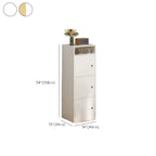 Modern White Wooden Utility Storage Cabinet for Living Room