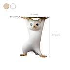 Modern Cute Cat-Shaped Golden Round Top Side Table