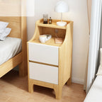 Bedroom Natural Wood Storage Drawer Function Nightstand