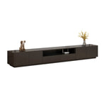 Modern Black Wooden TV Stand with Cable Management
