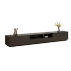 Modern Black Wooden TV Stand with Cable Management