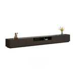 Modern Black Wooden TV Stand with Cable Management