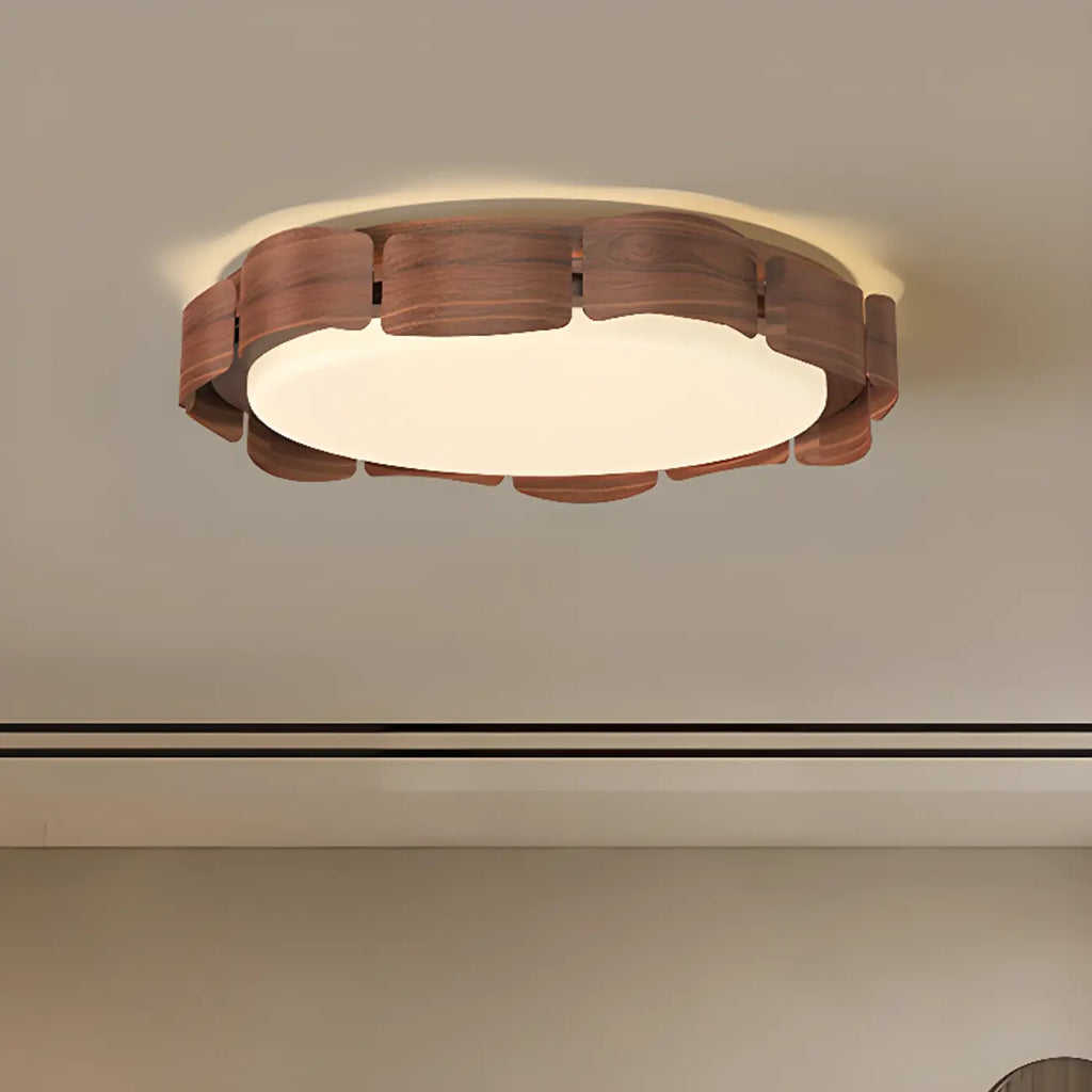 Circle Dimmable 2-Light Flush Mount Ceiling Light Fixture
