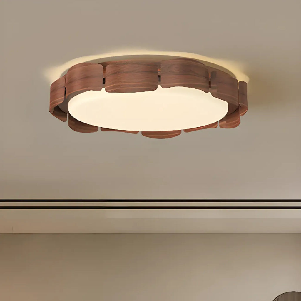 Circle Dimmable 2-Light Flush Mount Ceiling Light Fixture