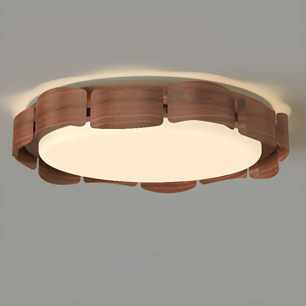 Circle Dimmable 2-Light Flush Mount Ceiling Light Fixture