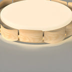 Circle Dimmable 2-Light Flush Mount Ceiling Light Fixture