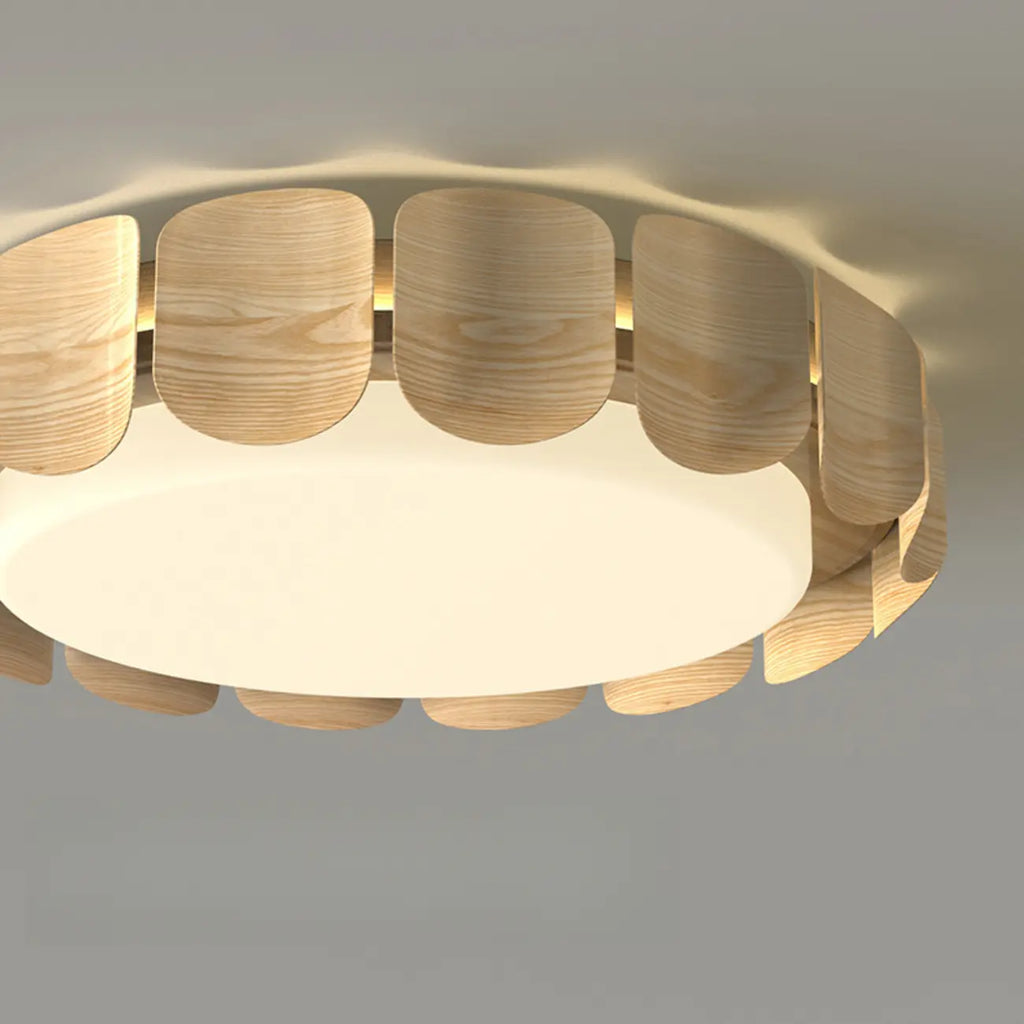 Circle Dimmable 2-Light Flush Mount Ceiling Light Fixture
