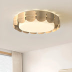 Circle Dimmable 2-Light Flush Mount Ceiling Light Fixture