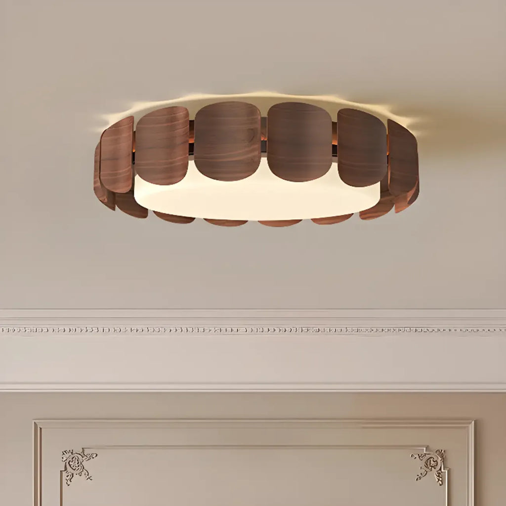 Circle Dimmable 2-Light Flush Mount Ceiling Light Fixture