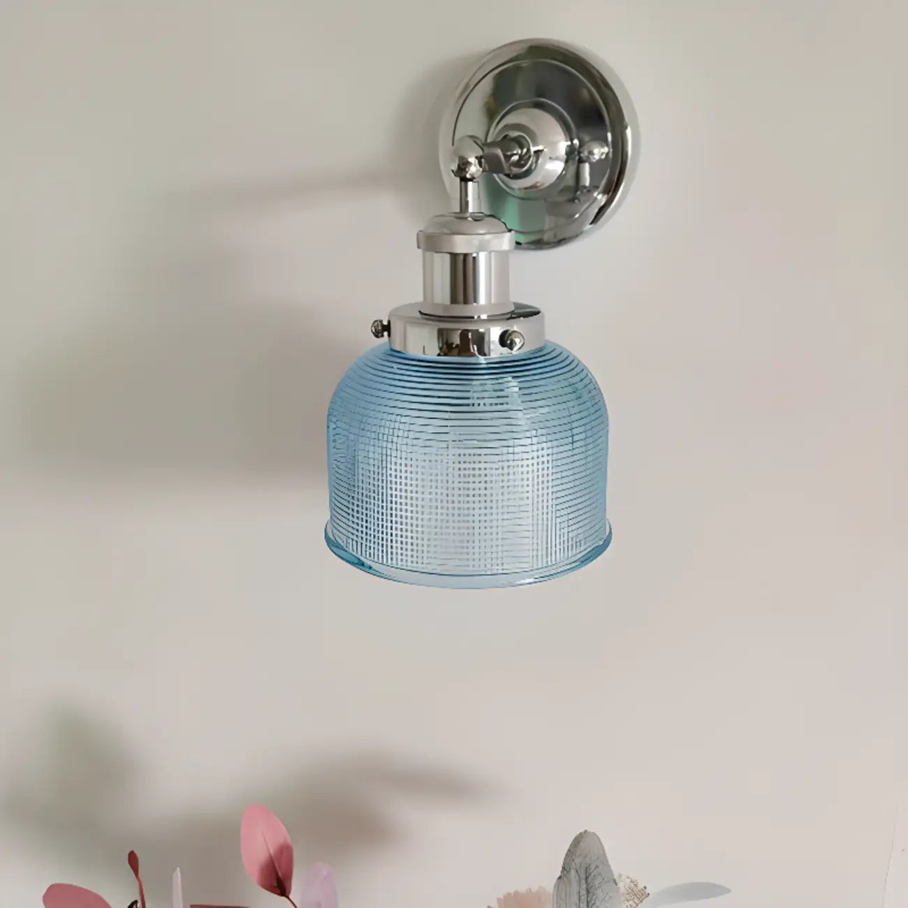 Modern Cylinder Glass Wall Sconce for Living Room Decor