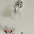 Modern Cylinder Glass Wall Sconce for Living Room Decor