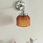 Modern Cylinder Glass Wall Sconce for Living Room Decor