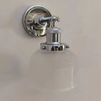 Modern Cylinder Glass Wall Sconce for Living Room Decor
