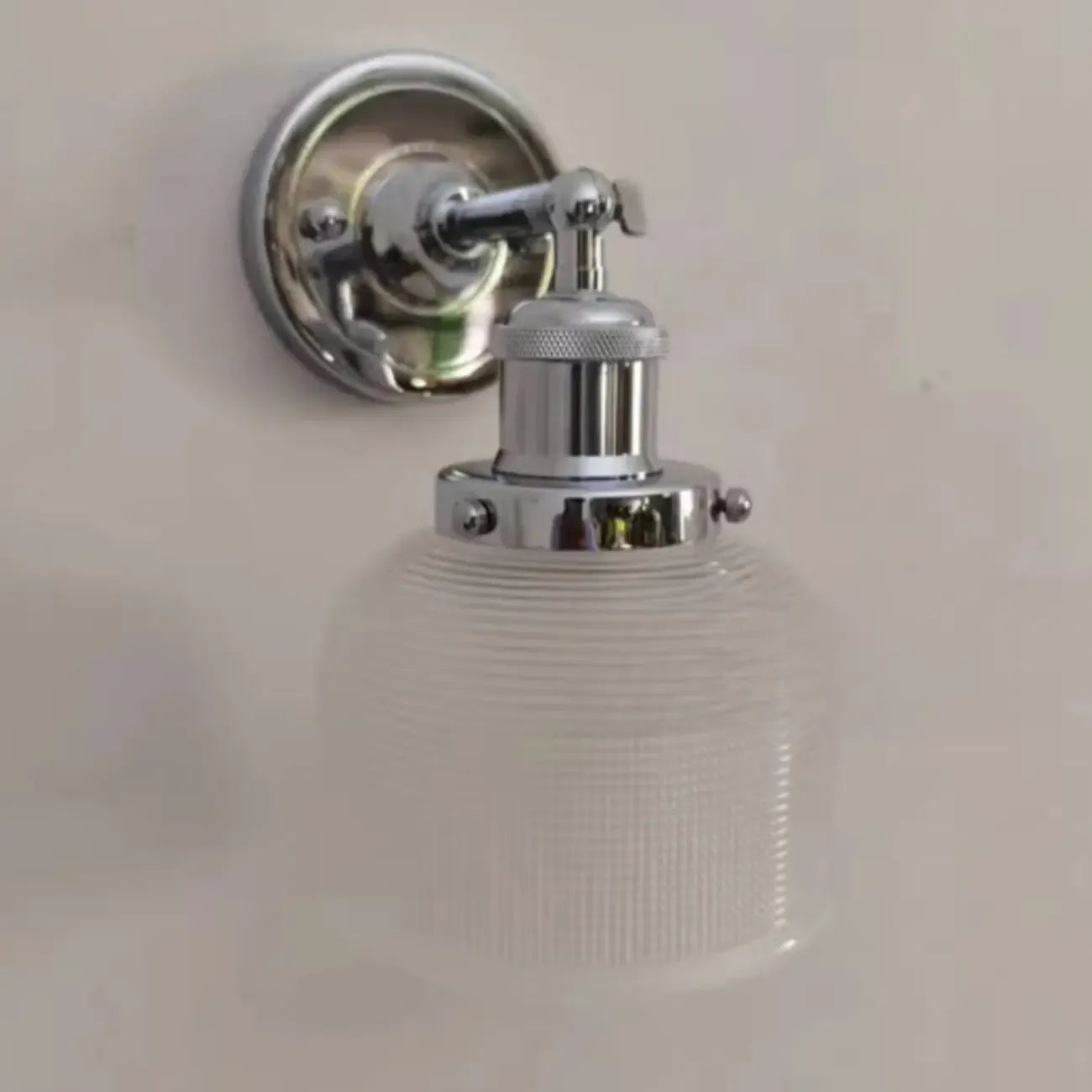 Modern Cylinder Glass Wall Sconce for Living Room Decor