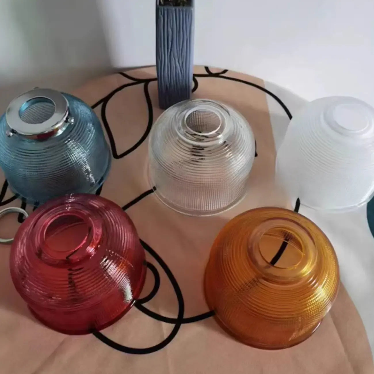 Modern Cylinder Glass Wall Sconce for Living Room Decor