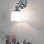 Modern Cylinder Glass Wall Sconce for Living Room Decor