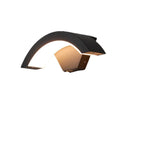 Modern Metal Arc Down Shade LED Outdoor Wall Sconce