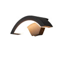 Modern Metal Arc Down Shade LED Outdoor Wall Sconce