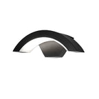 Modern Metal Arc Down Shade LED Outdoor Wall Sconce
