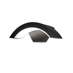 Modern Metal Arc Down Shade LED Outdoor Wall Sconce