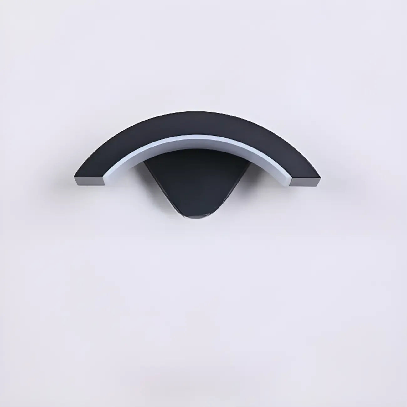 Modern Metal Arc Down Shade LED Outdoor Wall Sconce