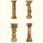 Victorian Gold Acrylic Round Hall Display Plant Stand