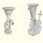 Victorian Gold Acrylic Round Hall Display Plant Stand