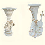 Victorian Gold Acrylic Round Hall Display Plant Stand