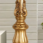 Victorian Gold Acrylic Round Hall Display Plant Stand