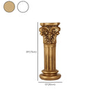 Victorian Gold Acrylic Round Hall Display Plant Stand