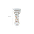 Victorian Gold Acrylic Round Hall Display Plant Stand