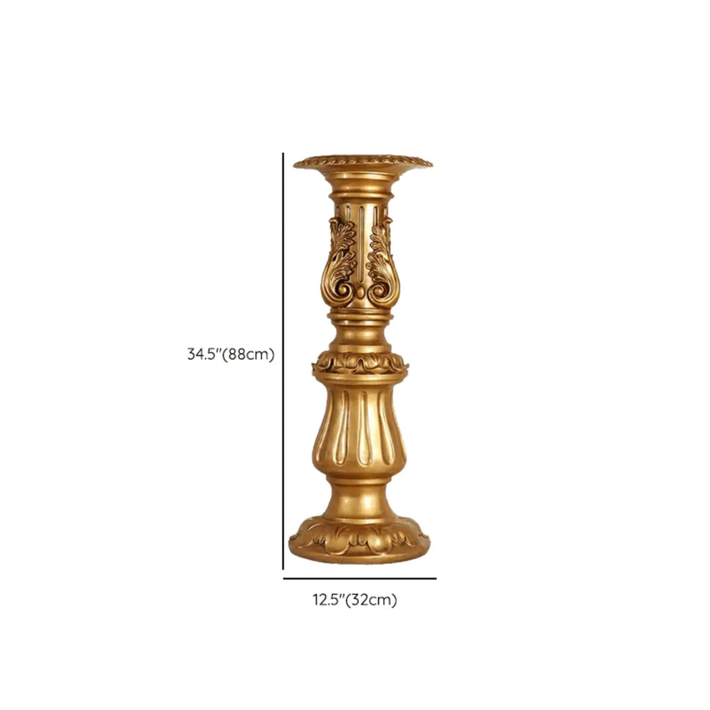 Victorian Gold Acrylic Round Hall Display Plant Stand