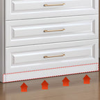 Modern Elegant White Wood Gold Handle Storage Chests