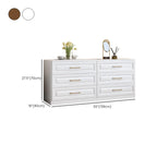 Modern Elegant White Wood Gold Handle Storage Chests