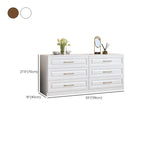 Modern Elegant White Wood Gold Handle Storage Chests