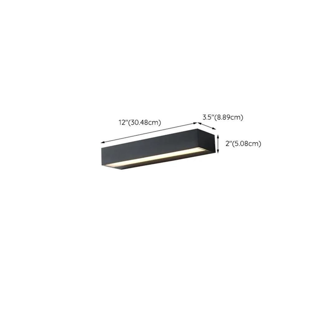 Morden Outdoor Wall Sconce with Frosted Glass Shade